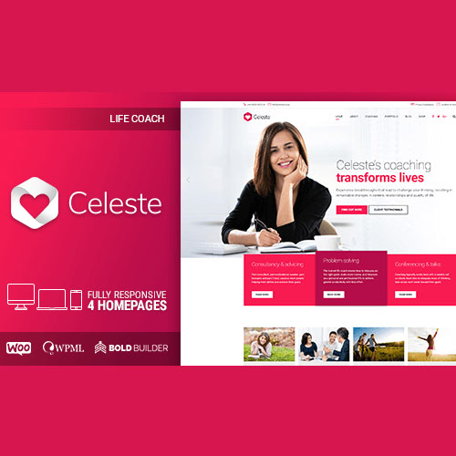 Celeste – Life Coach & Therapist WordPress Theme