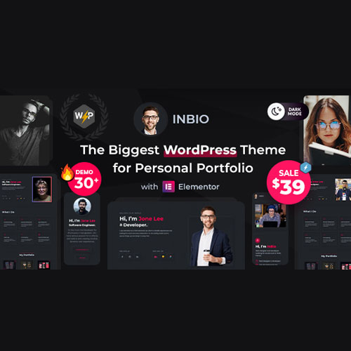 InBio – Personal Portfolio WordPress Theme