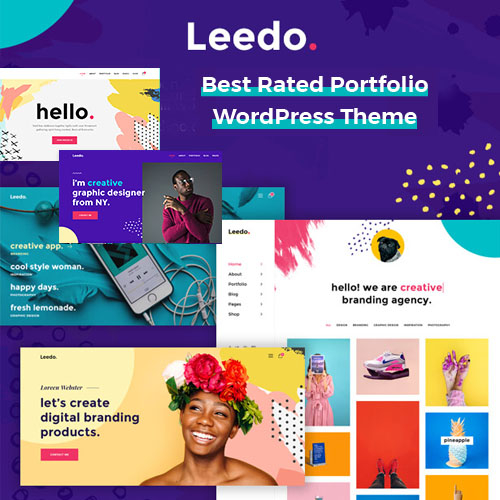 Leedo – Modern, Colorful & Creative Portfolio WordPress Theme