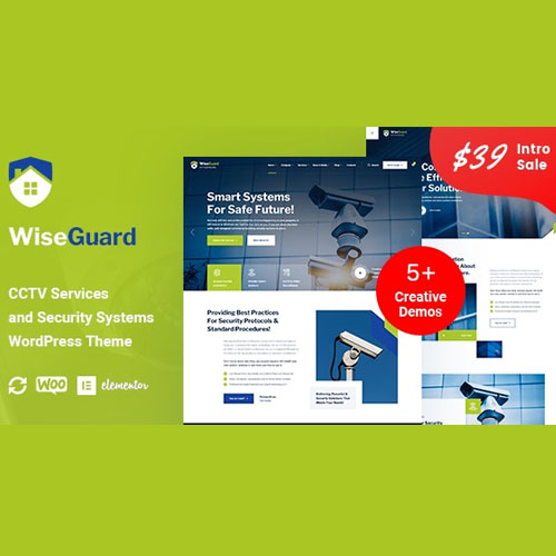 WiseGuard – CCTV and Security Systems WordPress Theme