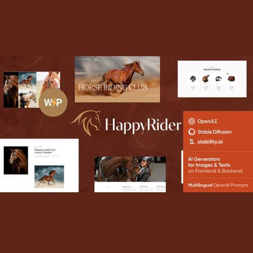 Happy Rider – Horse School & Equestrian Center WordPress Theme